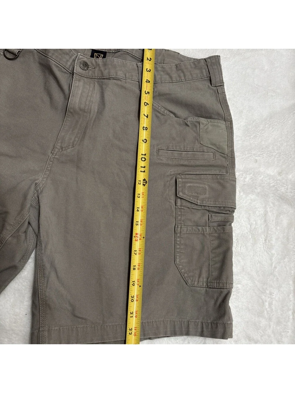Noble Outfitters Men's 44 Hammer Drill Canvas Cargo Shorts Beige Khaki